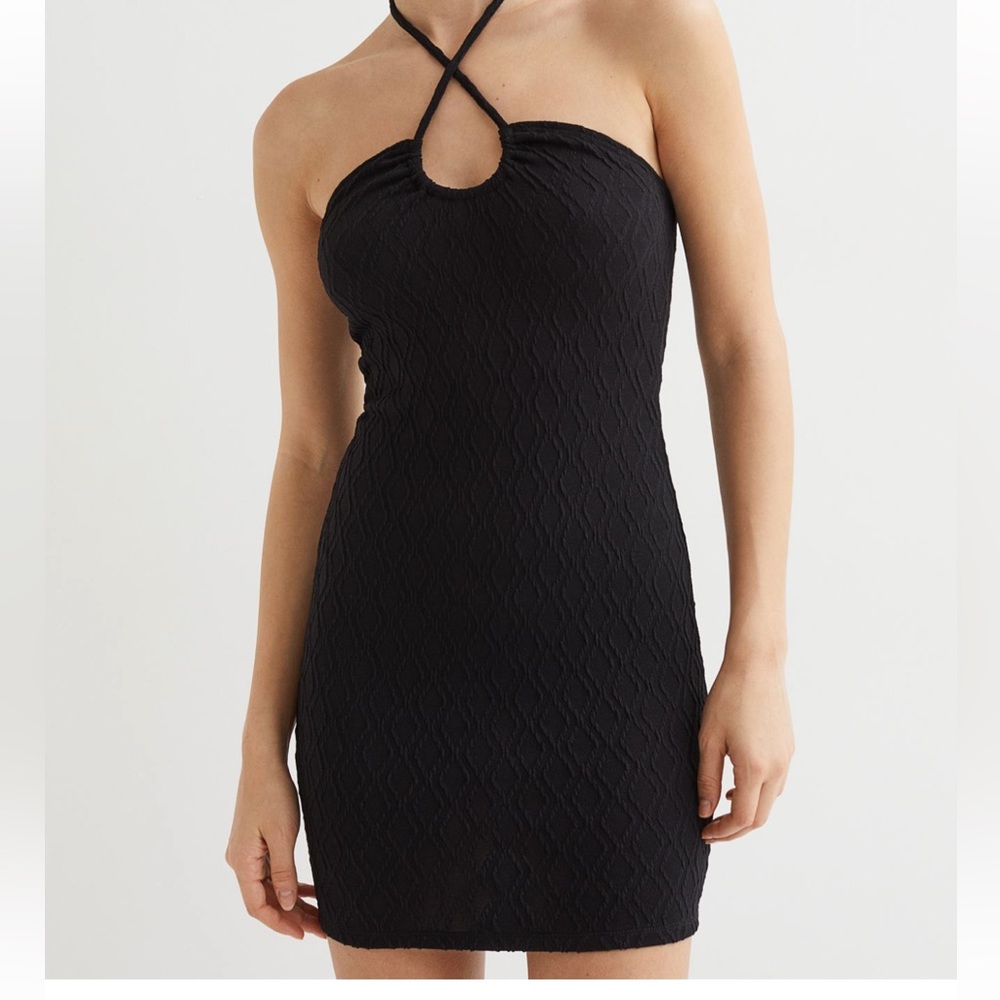 Front-tie Bodycon dress